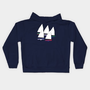 Sanderling Sailboats Racing Kids Hoodie